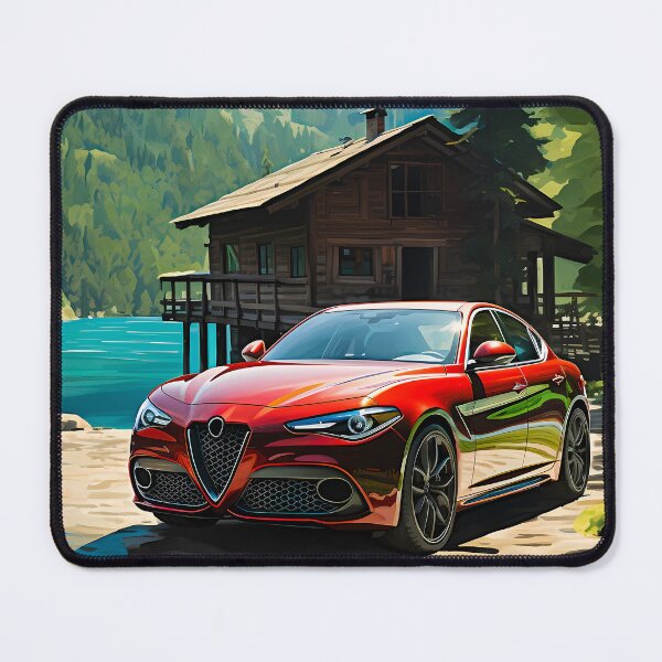 Item preview, Swiss Chalet Backdrop Highlights The Elegance Of Italian Car designed and sold by RevUpDesign.