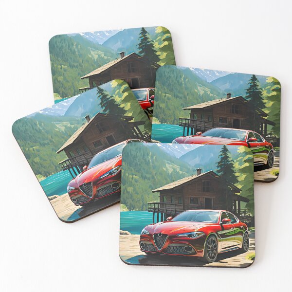 Item preview, Swiss Chalet Backdrop Highlights The Elegance Of Italian Car designed and sold by RevUpDesign.