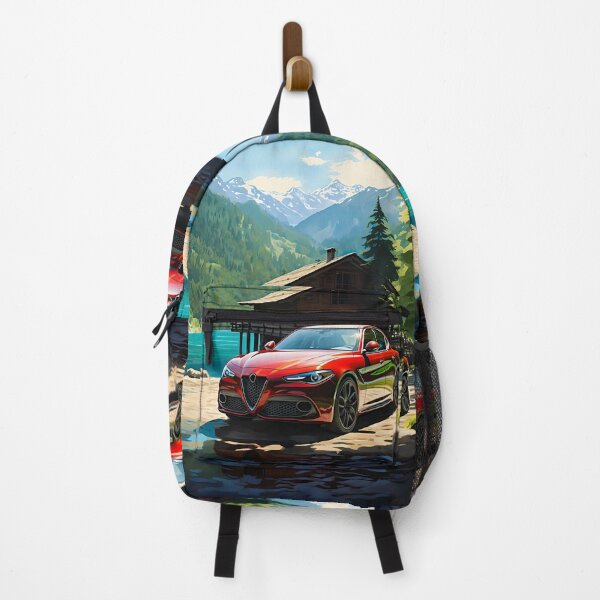 Item preview, Swiss Chalet Backdrop Highlights The Elegance Of Italian Car designed and sold by RevUpDesign.