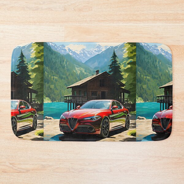 Item preview, Swiss Chalet Backdrop Highlights The Elegance Of Italian Car designed and sold by RevUpDesign.