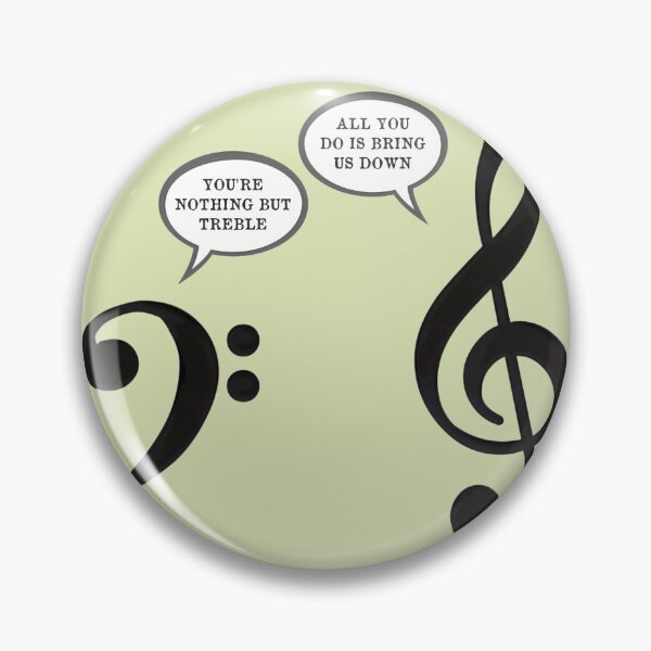 Item preview, Bass Clef vs Treble Clef: Music Joke | PERFECT GIFT FOR YOU AND FRIENDS designed and sold by TiffanyTumba.