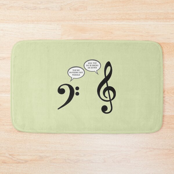 Item preview, Bass Clef vs Treble Clef: Music Joke | PERFECT GIFT FOR YOU AND FRIENDS designed and sold by TiffanyTumba.