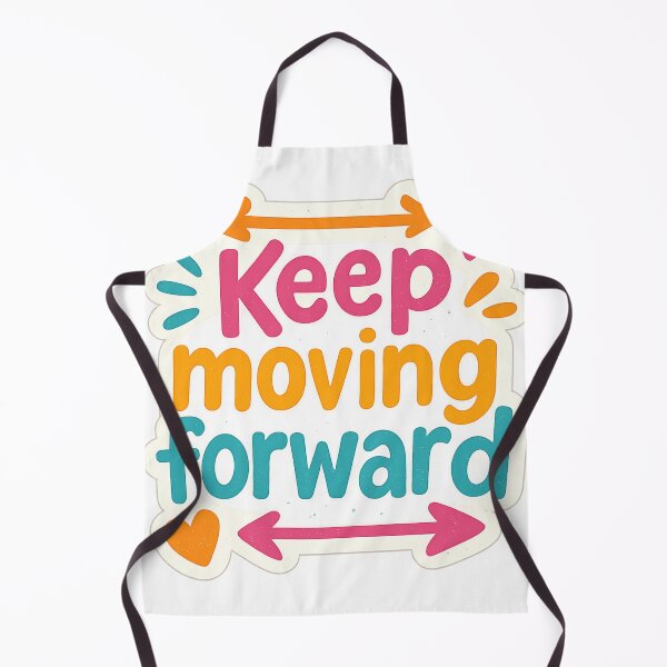 Aperçu de l'œuvre Autocollant de motivation mignon et coloré : Continuez à avancer créée et vendue par Stickerrwallah.