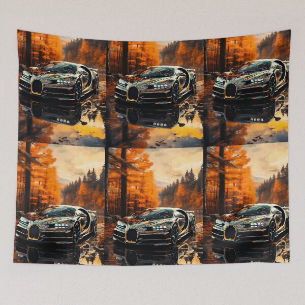 Item preview, Golden Autumn Forest Surrounds This Striking Exotic Car Masterpiece designed and sold by RevUpDesign.
