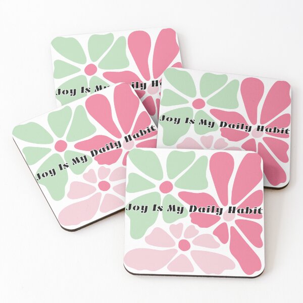 Item preview, Joy Is My Daily Habit – Retro Pastel Floral Design designed and sold by dotitoko.