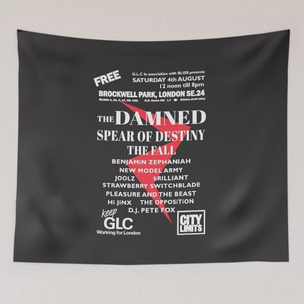 Item preview, The Damned at Brockwell Park 1984 designed and sold by TerryLatic.