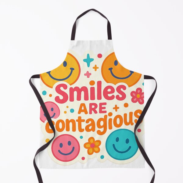 Item preview, Playful Colorful Sticker: Smiles Are Contagious designed and sold by Stickerrwallah.