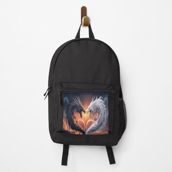 Item preview, black and white two dragons love heart ,Legendary Animals,dragon art,Legendary dragon designed and sold by Expressions-Sel.