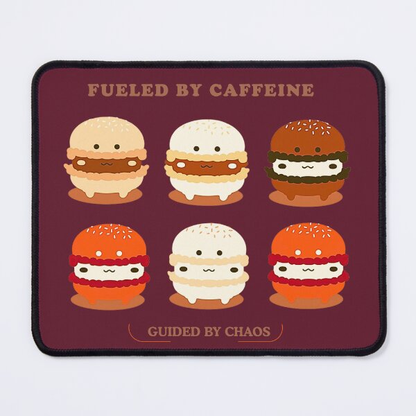 Item preview, Fueled by Caffeine Macaron Monsters – Midnight Maroon Edition designed and sold by bugnoodle™ .