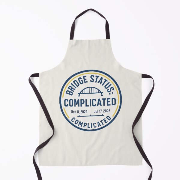 Item preview, Bridge Status: Complicated – Distressed Stamp Badge designed and sold by Bratak.