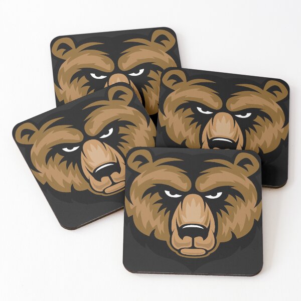 Item preview, Bear Mascot Head designed and sold by CraftNeonArt.