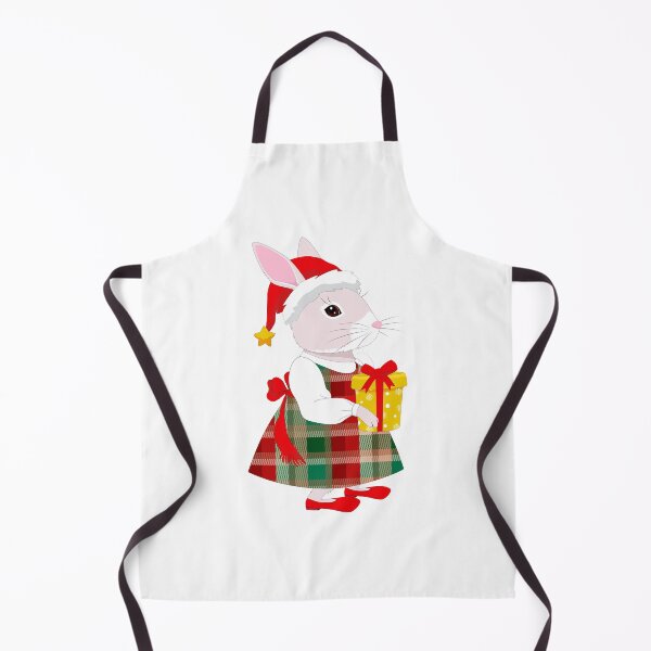 Item preview, Christmas Bunny with Gift. Adorable Christmas Rabbit and Holiday Present. designed and sold by JohanaStyle.