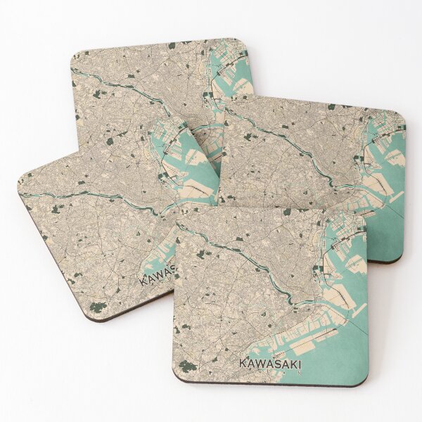 Item preview, Kawasaki City Map of Kanagawa, Japan - Vintage designed and sold by deMAP.