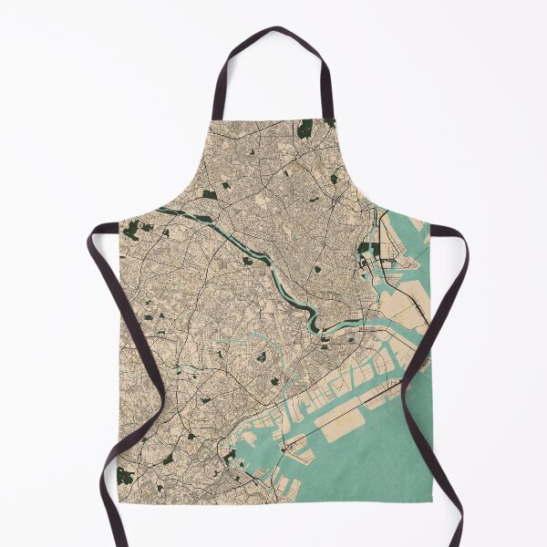 Item preview, Kawasaki City Map of Kanagawa, Japan - Vintage designed and sold by deMAP.