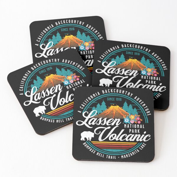 Item preview, Retro Lassen Volcanic National Park Vintage Hiking Camping designed and sold by Kinalan.