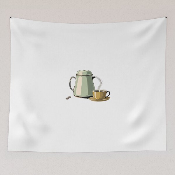 Item preview, Vintage Enamel Coffee Pot Morning Brew designed and sold by Y-Muqsit.
