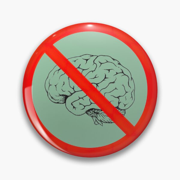 Item preview, No Brains Allowed | PERFECT GIFT FOR YOU AND FRIENDS designed and sold by TiffanyTumba.