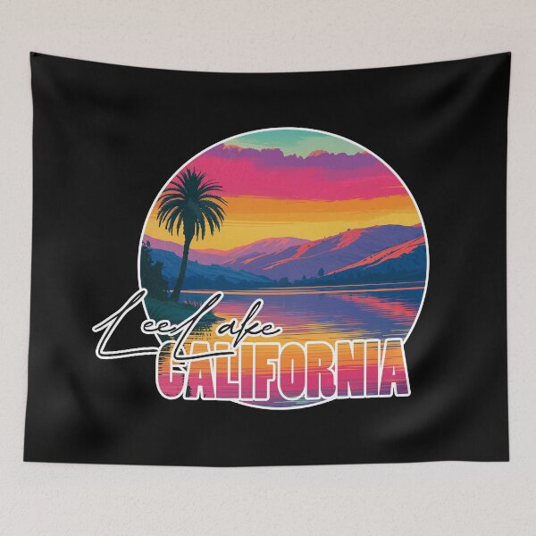 Item preview, Lee Lake, Riverside County, California, Lake sunset designed and sold by Wanderful-roads.