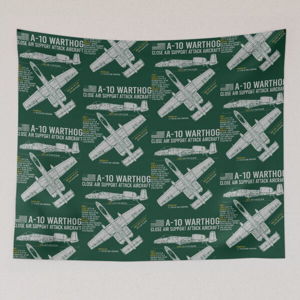Item preview, A-10 Warthog US Aircraft Plane USAF Airplane Blueprint designed and sold by nctrnlcolle.