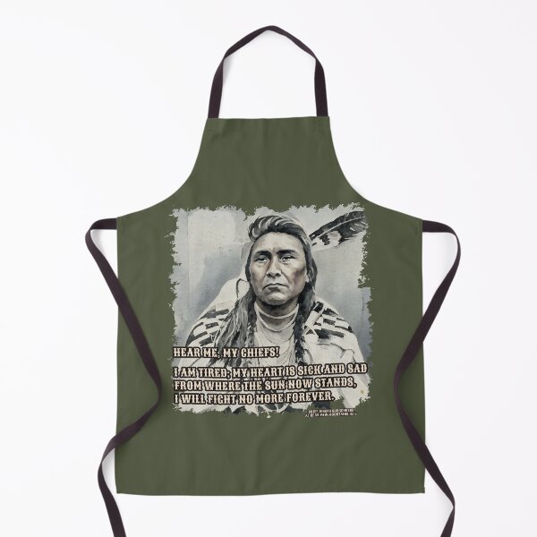 Item preview, Chief Joseph, Nez Percé Tribe surrenders at Bear Paw Mountains 1877 "I will fight no more forever" designed and sold by Mapeti.