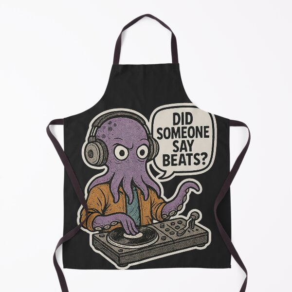 Artikelvorschau, DJ Octopus – Hat jemand Beats gesagt? Lustiges Musikdesign entworfen und verkauft von SnapLabDesigns.