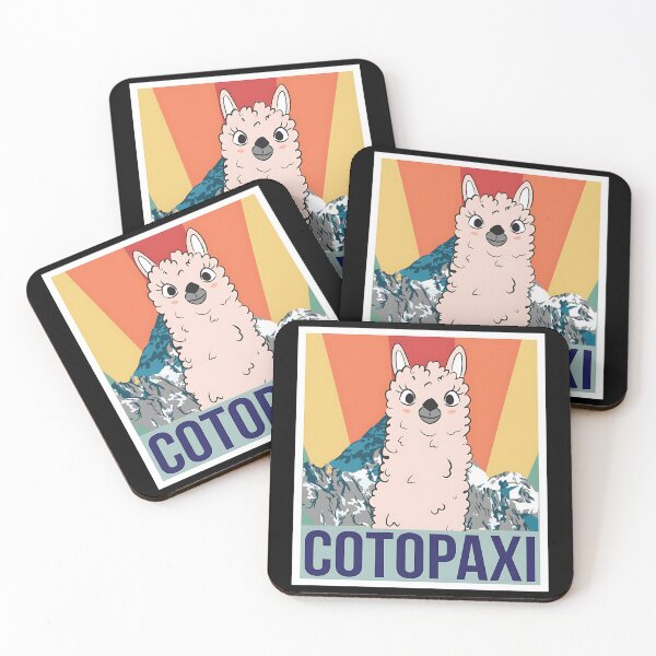 Item preview, Retro National Park Ecuador Cotopaxi Llama Camping designed and sold by Kinalan.