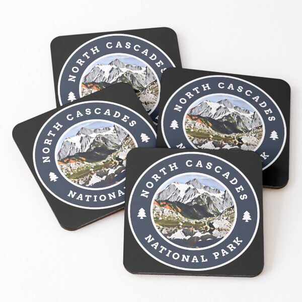 Item preview, Retro North Cascades National Park Washington Hiking designed and sold by Kinalan.