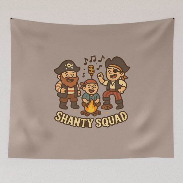 Item preview, Shanty Squad – Sea Shanty TikTok Meme Design designed and sold by Bratak.