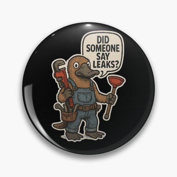 Item preview, Plumber Platypus – Did Someone Say Leaks? Funny Animal Design designed and sold by SnapLabDesigns.