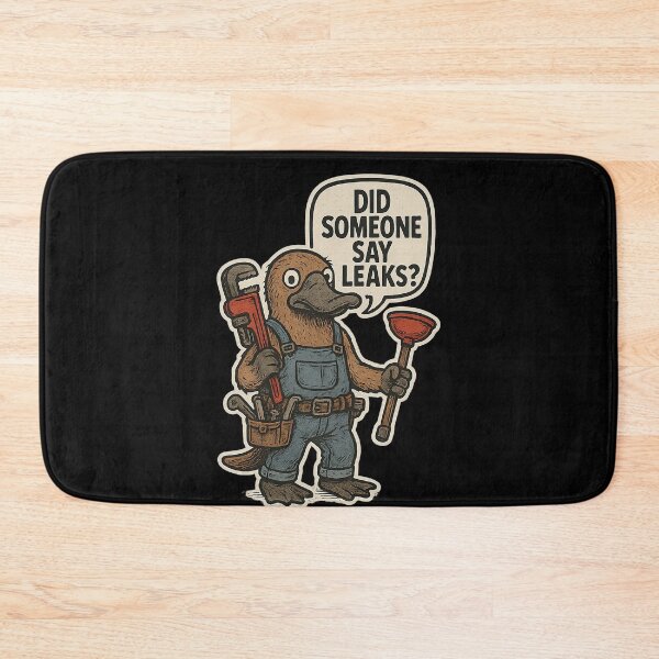 Item preview, Plumber Platypus – Did Someone Say Leaks? Funny Animal Design designed and sold by SnapLabDesigns.