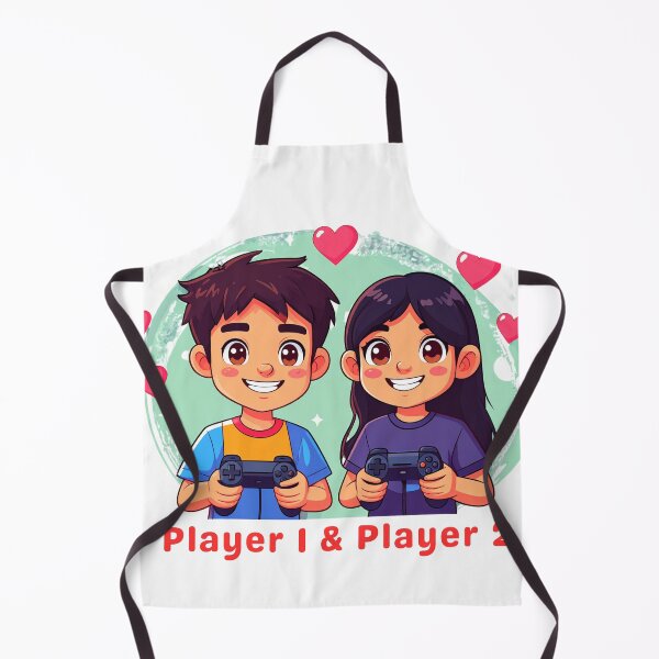 Item preview, Player 1 & Player 2 Pixel Art Gamer Couple T-Shirt designed and sold by Nuvra Clothing.