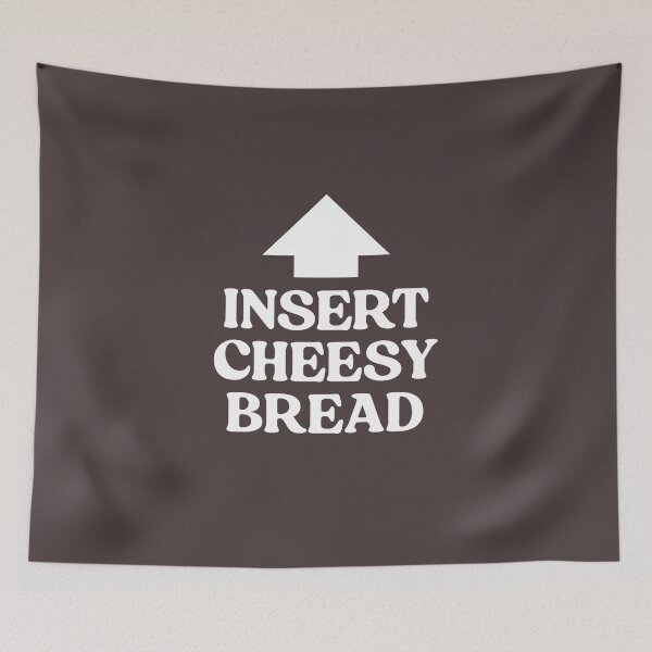 Item preview, Insert Cheesy Bread Pointing Arrow to Mouth Foodie Lover designed and sold by faridman.
