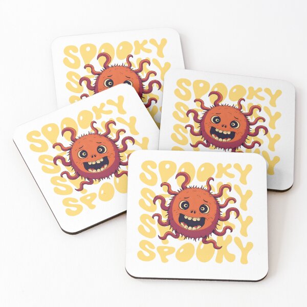 Item preview, spooky and funny round virus designed and sold by KaternArt.