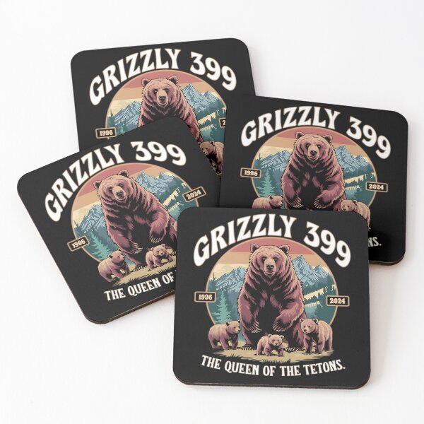 Item preview, Retro Queen Of The Teton Grizzly 399 National Park Bear designed and sold by Ilyablo.