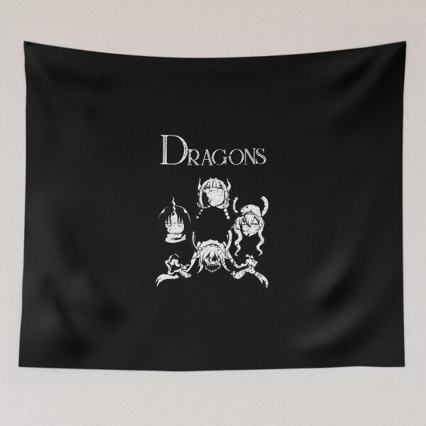 Item preview, Miss  Kobayashi'S Dragon Maid Dragons (Grunge Style) designed and sold by milliekacyah.