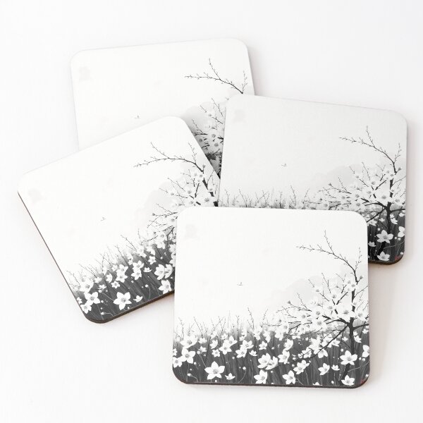 Item preview, Black and White Cherry Blossoms designed and sold by sharon1210.