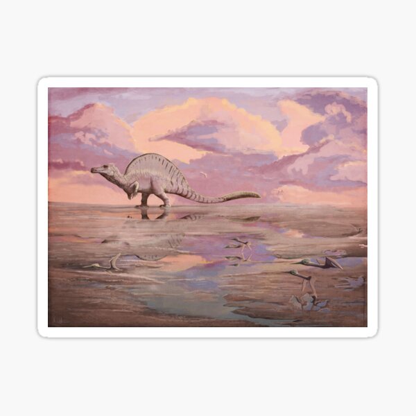 Item preview, Spinosaurine and pterosaurs designed and sold by MarkWitton.