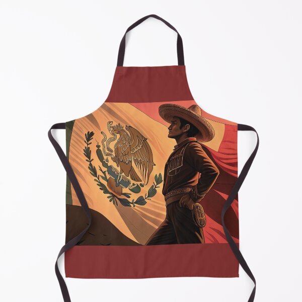 Item preview, A proud Mexican man in traditional charro attire stands before the national flag, symbolizing heritage, culture, and strength with dramatic lighting and patriotic atmosphere designed and sold by Yas-ko.