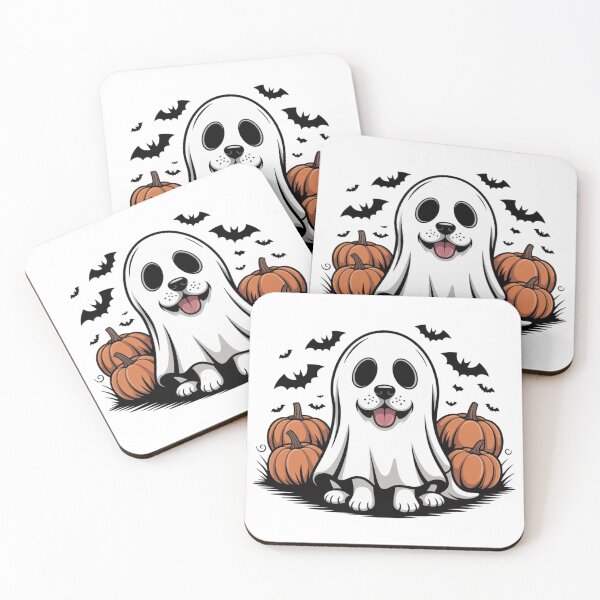 Item preview, Cute Ghost Dog Halloween Costume Design designed and sold by ArtByYunus.