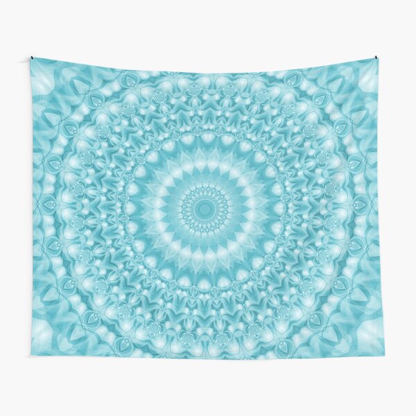 Caribbean Blue Mandala Tapestry