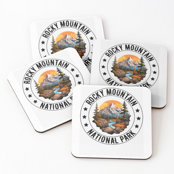 Item preview, Retro Rocky Mountain National Park Hiking Camping Outdoor designed and sold by Ilyablo.