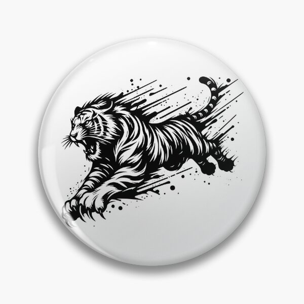 Item preview, Leaping tiger street art designed and sold by fireCATgraphics.