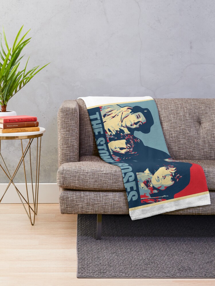 Thumbnail 2 of 6, Throw Blanket, The Stone Roses designed and sold by DAFTFISH.