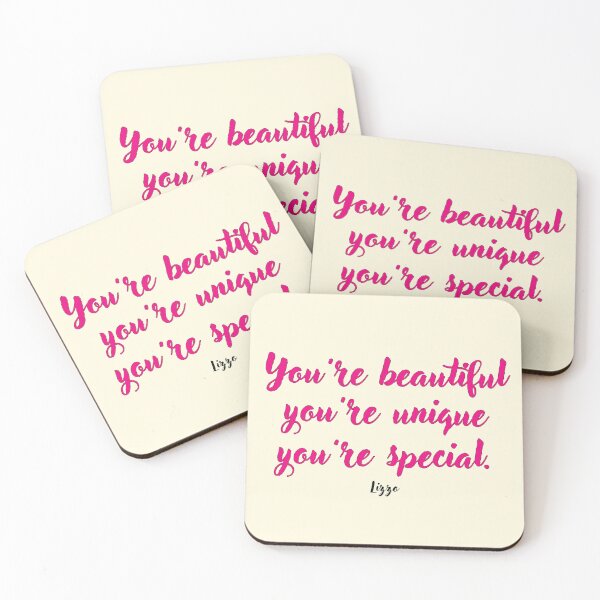 Item preview, You’re beautiful . . . Lizzo Quotation designed and sold by CharlottePlaceArt.