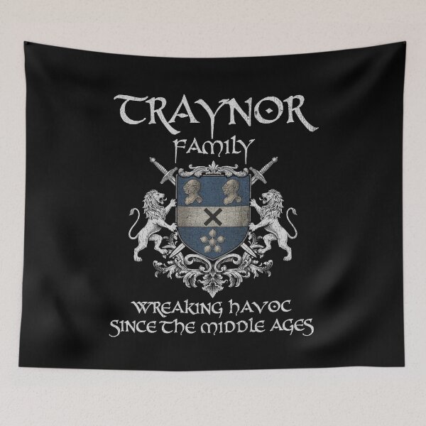 Item preview, Traynor Family Crest – Medieval Heritage Emblem for Ancestry Lovers & Vintage Style Fans designed and sold by 9X FR.