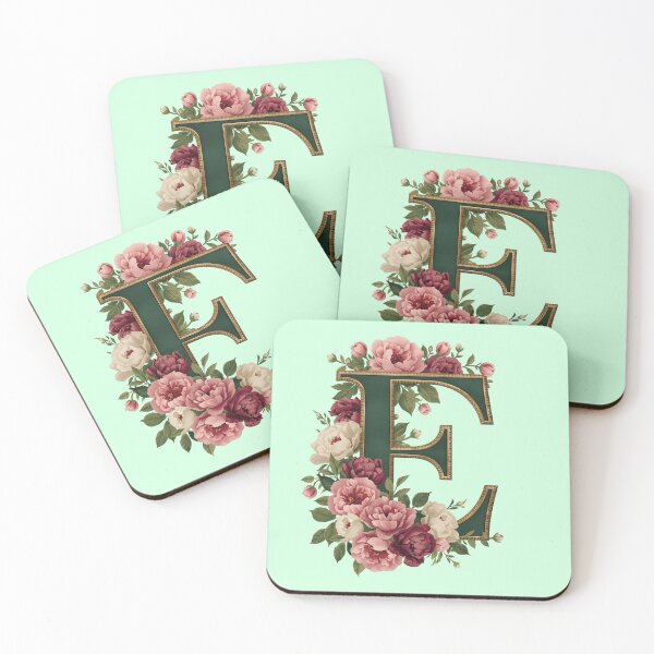 Item preview, Elegant Floral Monogram Letter E – Botanical Peony & Rose Initial Art | Personalized Gift, Feminine Nature Design designed and sold by AmenAlways.
