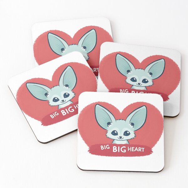 Item preview, Big Big Heart Fennec Fox Cartoon designed and sold by kacperartdesign.