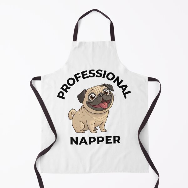 Item preview, Funny Tan Pug – Professional Napper – Cute Lazy Dog Quote designed and sold by FurRealGifts.