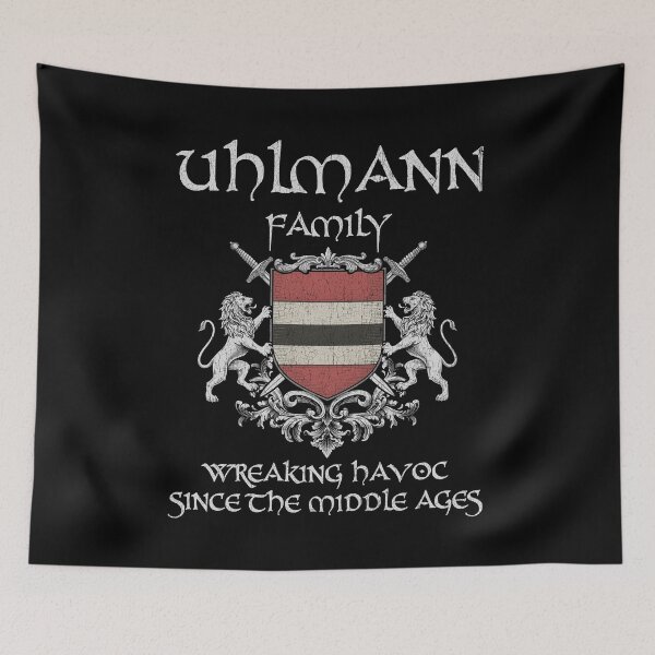 Item preview, Uhlmann Family Crest – Medieval Heritage Emblem for Ancestry Lovers & Vintage Style Fans designed and sold by 9X FR.