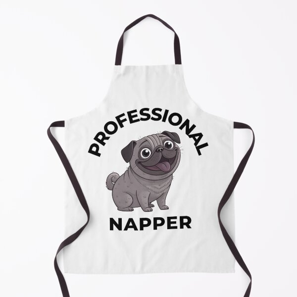 Item preview, Funny Black Pug – Professional Napper – Cute Lazy Dog Quote designed and sold by FurRealGifts.